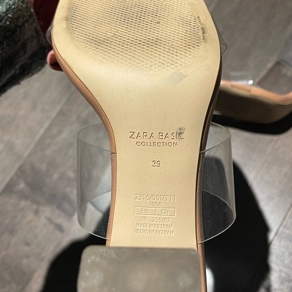 Zara acrylic heeled sandals - Picture 3 of 3